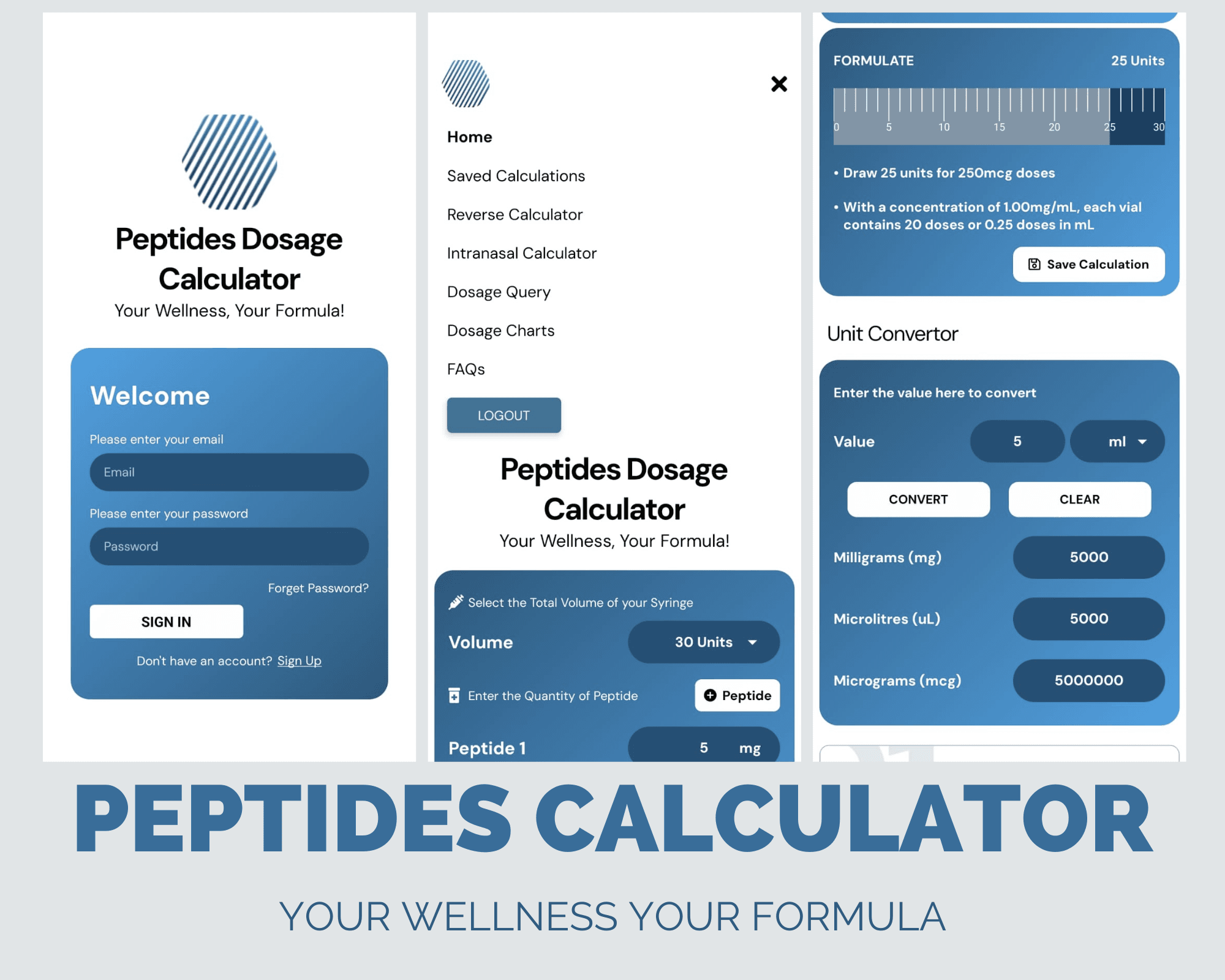 Peptides Calculator